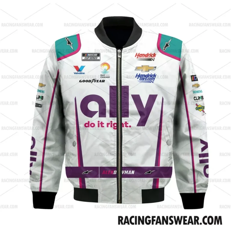 Nascar store - Loyal fans of Alex Bowman's Bomber Jacket,Unisex Thick Coat,Kid Thick Coat:vintage nascar racing shirts,merch,uniform,hoodie,jackets,shorts,sweatshirt,outfits,clothes