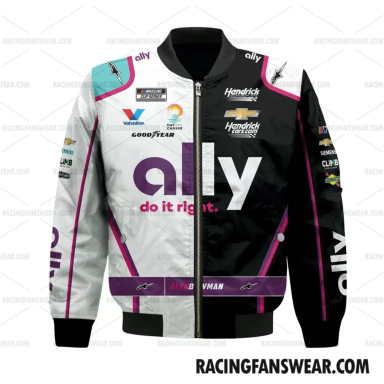 Nascar store - Loyal fans of Alex Bowman's Bomber Jacket,Unisex Thick Coat,Kid Thick Coat:vintage nascar racing shirts,merch,uniform,hoodie,jackets,shorts,sweatshirt,outfits,clothes