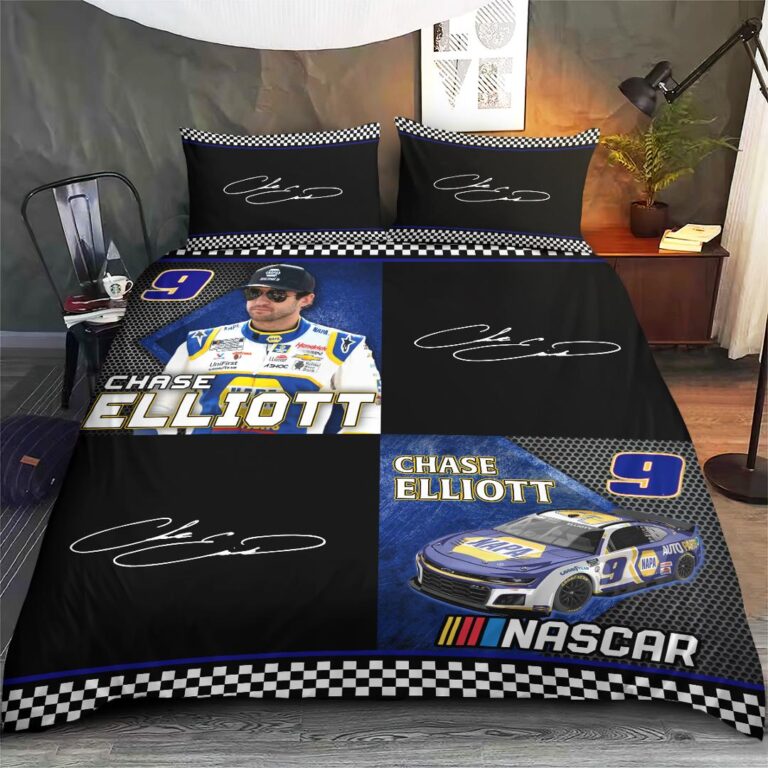 Nascar store - Loyal fans of Chase Elliott's Bedding Duvet Cover + 1/2 Pillow Cases,Quilt + 1/2 Pillow Cases:vintage nascar racing suit,uniform,apparel,shirts,merch,hoodie,jackets,shorts,sweatshirt,outfits,clothes