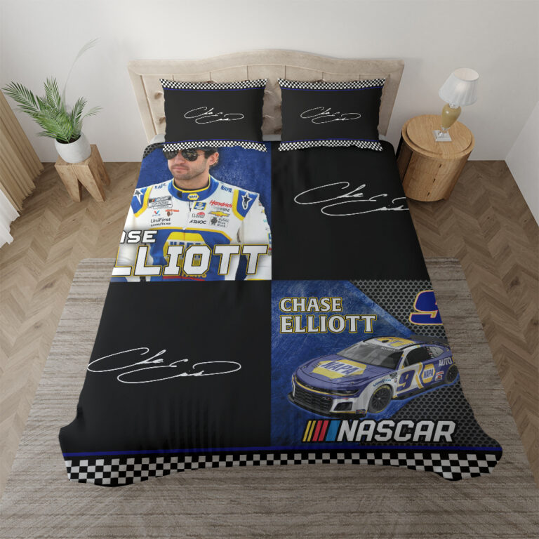 Nascar store - Loyal fans of Chase Elliott's Bedding Duvet Cover + 1/2 Pillow Cases,Quilt + 1/2 Pillow Cases:vintage nascar racing suit,uniform,apparel,shirts,merch,hoodie,jackets,shorts,sweatshirt,outfits,clothes