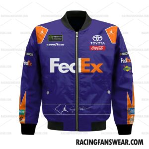 Denny Hamlin Nascar Racing 2018 Customize Name and Number Clothes Bomber Thick Coat Sleeveless Hoodie Hooded T-Shirt 2 Nascar store - Loyal fans of Denny Hamlin's Bomber Jacket,Unisex Thick Coat,Unisex Sleeveless Hoodie,Unisex Hooded T-Shirt,Kid Sleeveless Hoodie,Kid Hooded T-Shirts,Kid Thick Coat:vintage nascar racing suit,uniform,apparel,shirts,merch,hoodie,jackets,shorts,sweatshirt,outfits,clothes