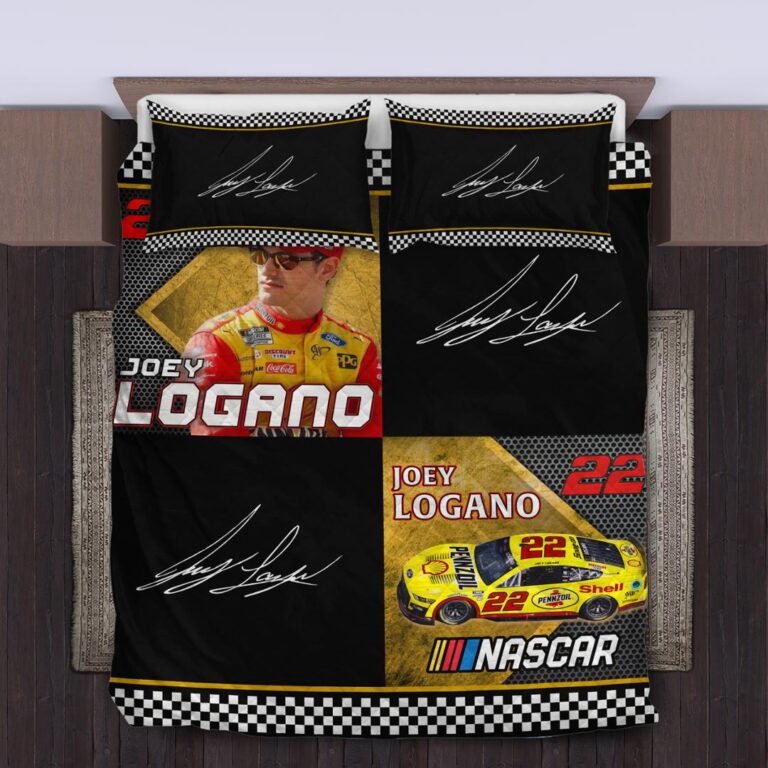 Nascar store - Loyal fans of Joey Logano's Bedding Duvet Cover + 1/2 Pillow Cases,Quilt + 1/2 Pillow Cases:vintage nascar racing suit,uniform,apparel,shirts,merch,hoodie,jackets,shorts,sweatshirt,outfits,clothes