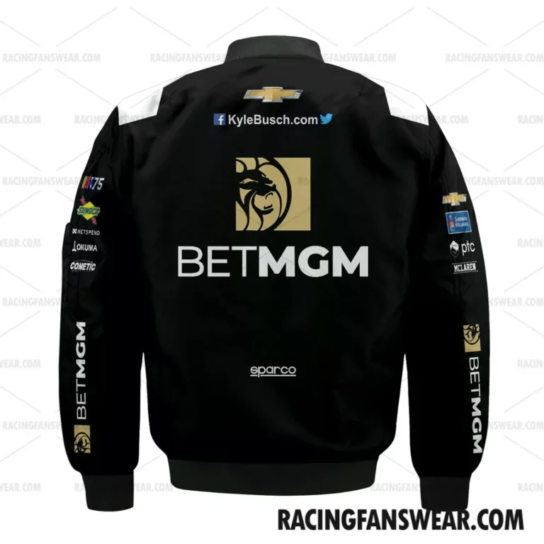 Nascar store - Loyal fans of Kyle Busch's Bomber Jacket,Unisex Thick Coat,Kid Thick Coat:vintage nascar racing shirts,merch,uniform,hoodie,jackets,shorts,sweatshirt,outfits,clothes