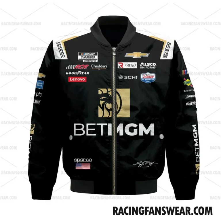 Nascar store - Loyal fans of Kyle Busch's Bomber Jacket,Unisex Thick Coat,Kid Thick Coat:vintage nascar racing shirts,merch,uniform,hoodie,jackets,shorts,sweatshirt,outfits,clothes