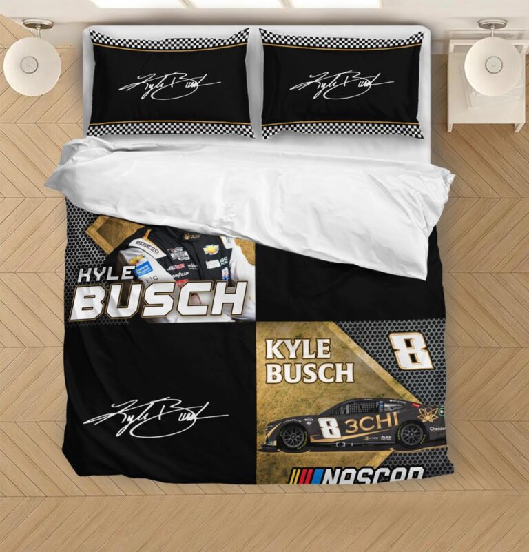 Nascar store - Loyal fans of Kyle Busch's Bedding Duvet Cover + 1/2 Pillow Cases,Quilt + 1/2 Pillow Cases:vintage nascar racing suit,uniform,apparel,shirts,merch,hoodie,jackets,shorts,sweatshirt,outfits,clothes