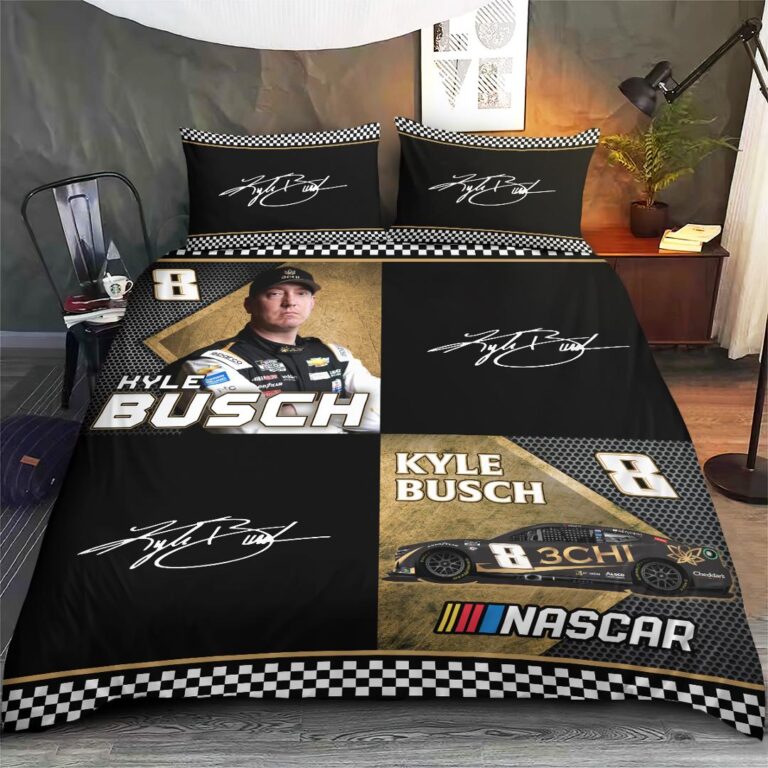 Nascar store - Loyal fans of Kyle Busch's Bedding Duvet Cover + 1/2 Pillow Cases,Quilt + 1/2 Pillow Cases:vintage nascar racing suit,uniform,apparel,shirts,merch,hoodie,jackets,shorts,sweatshirt,outfits,clothes