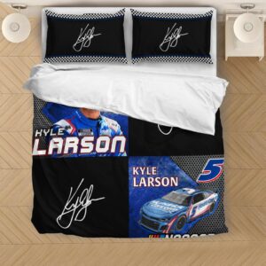 Nascar store - Loyal fans of Kyle Larson's Bedding Duvet Cover + 1/2 Pillow Cases,Quilt + 1/2 Pillow Cases:vintage nascar racing suit,uniform,apparel,shirts,merch,hoodie,jackets,shorts,sweatshirt,outfits,clothes