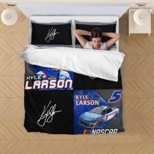 Nascar store - Loyal fans of Kyle Larson's Bedding Duvet Cover + 1/2 Pillow Cases,Quilt + 1/2 Pillow Cases:vintage nascar racing suit,uniform,apparel,shirts,merch,hoodie,jackets,shorts,sweatshirt,outfits,clothes