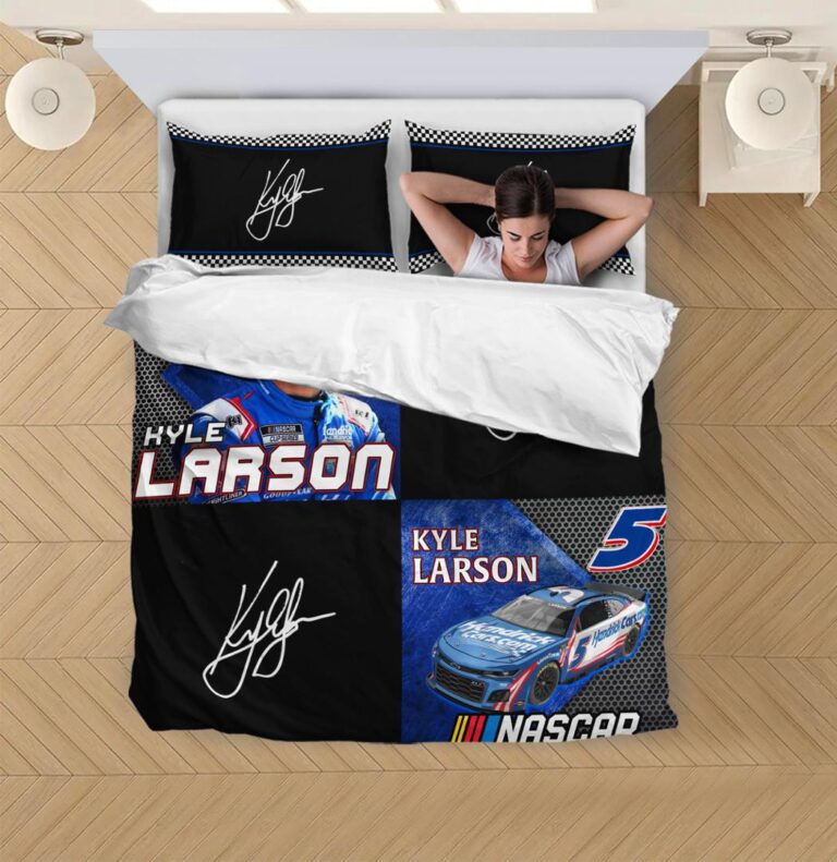 Nascar store - Loyal fans of Kyle Larson's Bedding Duvet Cover + 1/2 Pillow Cases,Quilt + 1/2 Pillow Cases:vintage nascar racing suit,uniform,apparel,shirts,merch,hoodie,jackets,shorts,sweatshirt,outfits,clothes