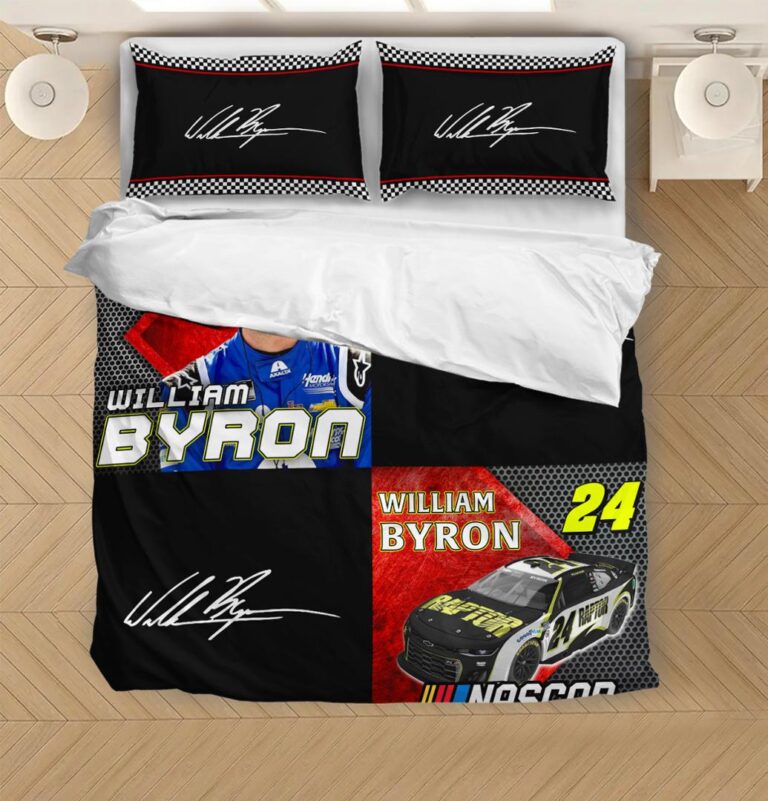 Nascar store - Loyal fans of William Byron's Bedding Duvet Cover + 1/2 Pillow Cases,Quilt + 1/2 Pillow Cases:vintage nascar racing suit,uniform,apparel,shirts,merch,hoodie,jackets,shorts,sweatshirt,outfits,clothes