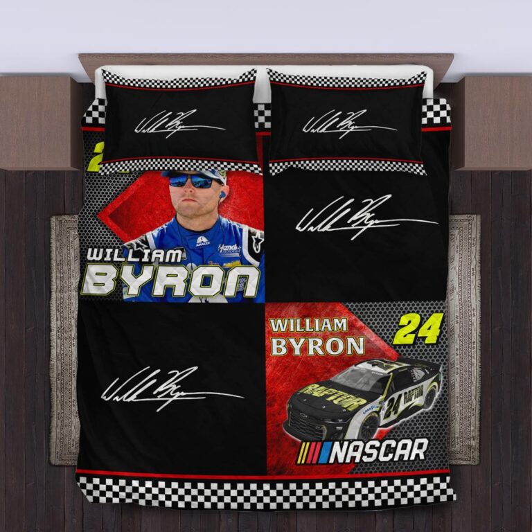 Nascar store - Loyal fans of William Byron's Bedding Duvet Cover + 1/2 Pillow Cases,Quilt + 1/2 Pillow Cases:vintage nascar racing suit,uniform,apparel,shirts,merch,hoodie,jackets,shorts,sweatshirt,outfits,clothes