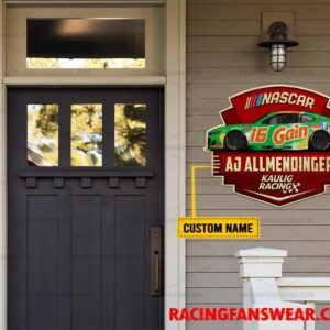 AJ Allmendinger Nascar Racing Customize Name Home Cut Metal Signs 1 Nascar store - Loyal fans of AJ Allmendinger's Cut Metal Signs:vintage nascar racing suit,uniform,apparel,shirts,merch,hoodie,jackets,shorts,sweatshirt,outfits,clothes