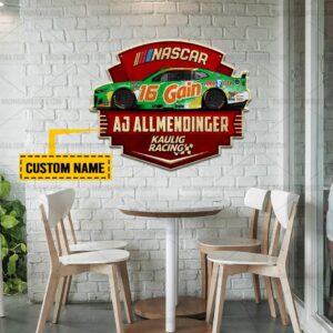 Nascar store - Loyal fans of AJ Allmendinger's Cut Metal Signs:vintage nascar racing suit,uniform,apparel,shirts,merch,hoodie,jackets,shorts,sweatshirt,outfits,clothes