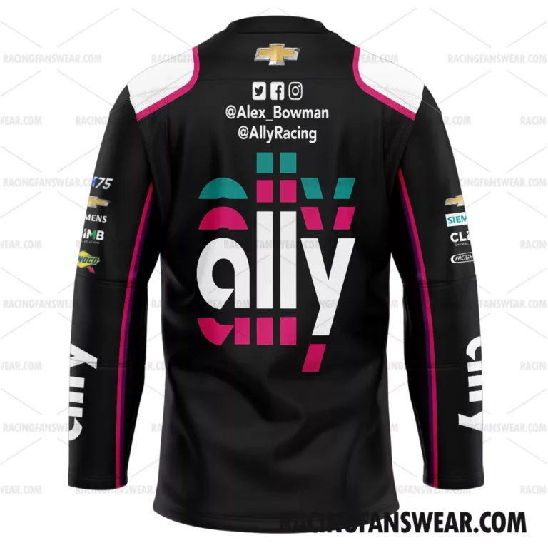 Nascar store - Loyal fans of Alex Bowman's Men's Hockey Jerseys,WoMen's Hockey Jerseys,Youth's Hockey Jerseys:vintage nascar racing suit,uniform,apparel,shirts,merch,hoodie,jackets,shorts,sweatshirt,outfits,clothes