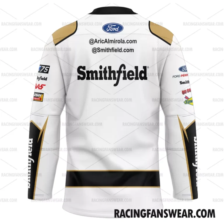 Nascar store - Loyal fans of Aric Almirola's Men's Hockey Jerseys,WoMen's Hockey Jerseys,Youth's Hockey Jerseys:vintage nascar racing suit,uniform,apparel,shirts,merch,hoodie,jackets,shorts,sweatshirt,outfits,clothes