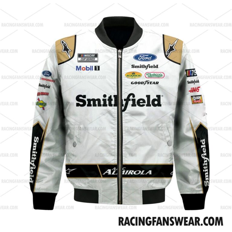 Nascar store - Loyal fans of Aric Almirola's Bomber Jacket,Unisex Thick Coat,Unisex Sleeveless Hoodie,Unisex Hooded T-Shirt,Kid Sleeveless Hoodie,Kid Hooded T-Shirts,Kid Thick Coat:vintage nascar racing suit,uniform,apparel,shirts,merch,hoodie,jackets,shorts,sweatshirt,outfits,clothes