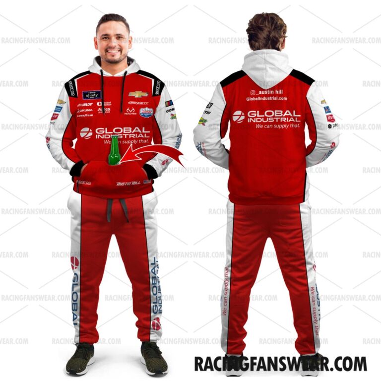 Nascar store - Loyal fans of Austin Hill's Combo Unisex Pop Top Hoodie + Unisex Long Pants,Unisex Pop Top Hoodie,Unisex Long Pants:vintage nascar racing suit,uniform,apparel,shirts,merch,hoodie,jackets,shorts,sweatshirt,outfits,clothes