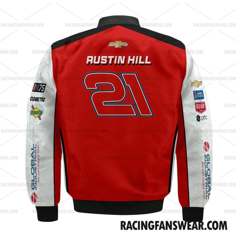 Nascar store - Loyal fans of Austin Hill's Bomber Jacket,Unisex Thick Coat,Unisex Sleeveless Hoodie,Unisex Hooded T-Shirt,Kid Sleeveless Hoodie,Kid Hooded T-Shirts,Kid Thick Coat:vintage nascar racing suit,uniform,apparel,shirts,merch,hoodie,jackets,shorts,sweatshirt,outfits,clothes