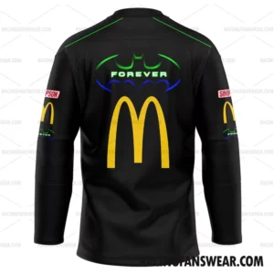 Bill Elliott Nascar 1996 Batman Forever Thunderbat Film Racing Uniform Clothes Adult Kid Hockey Jersey 1 Nascar store - Loyal fans of Bill Elliott's Men's Hockey Jerseys,WoMen's Hockey Jerseys,Youth's Hockey Jerseys:vintage nascar racing suit,uniform,apparel,shirts,merch,hoodie,jackets,shorts,sweatshirt,outfits,clothes