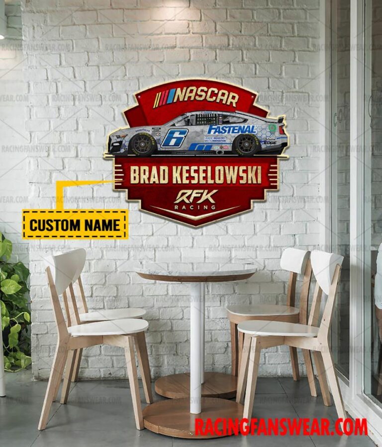 Nascar store - Loyal fans of Brad Keselowski's Cut Metal Signs:vintage nascar racing suit,uniform,apparel,shirts,merch,hoodie,jackets,shorts,sweatshirt,outfits,clothes