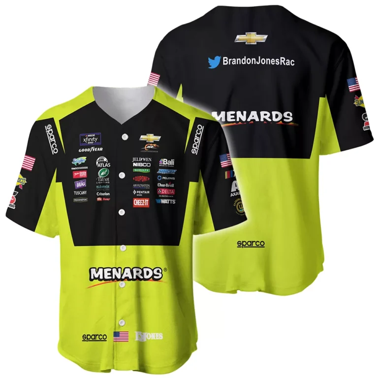 Nascar store - Loyal fans of Brandon Jones's Unisex Baseball Jerseys,Kid Baseball Jerseys,Youth Baseball Jerseys:vintage nascar racing suit,uniform,apparel,shirts,merch,hoodie,jackets,shorts,sweatshirt,outfits,clothes