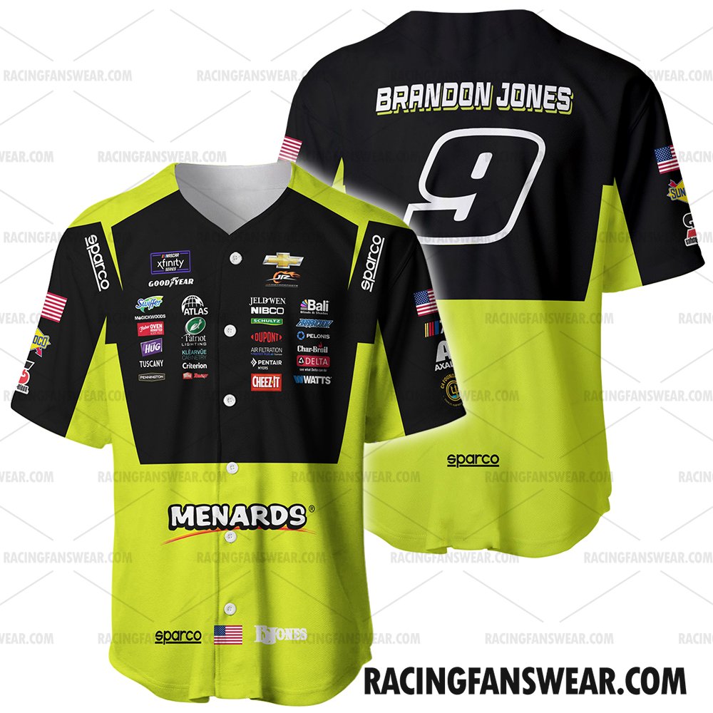 Brandon Jones Nascar Racing 2023 Uniform Apparel Clothes Baseball ...