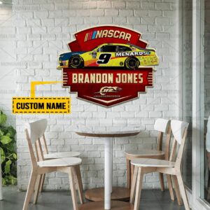 Nascar store - Loyal fans of Brandon Jones's Cut Metal Signs:vintage nascar racing suit,uniform,apparel,shirts,merch,hoodie,jackets,shorts,sweatshirt,outfits,clothes