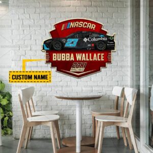 Nascar store - Loyal fans of Bubba Wallace's Cut Metal Signs:vintage nascar racing suit,uniform,apparel,shirts,merch,hoodie,jackets,shorts,sweatshirt,outfits,clothes