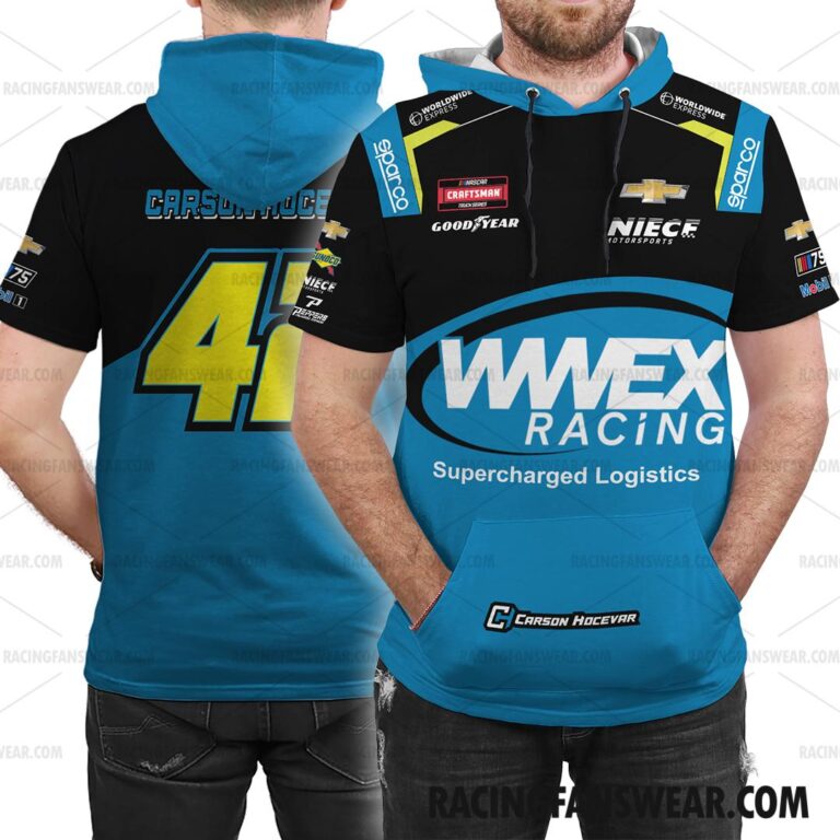 Nascar store - Loyal fans of Carson Hocevar's Bomber Jacket,Unisex Thick Coat,Unisex Sleeveless Hoodie,Unisex Hooded T-Shirt,Kid Sleeveless Hoodie,Kid Hooded T-Shirts,Kid Thick Coat:vintage nascar racing suit,uniform,apparel,shirts,merch,hoodie,jackets,shorts,sweatshirt,outfits,clothes