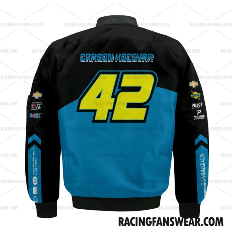 Nascar store - Loyal fans of Carson Hocevar's Bomber Jacket,Unisex Thick Coat,Unisex Sleeveless Hoodie,Unisex Hooded T-Shirt,Kid Sleeveless Hoodie,Kid Hooded T-Shirts,Kid Thick Coat:vintage nascar racing suit,uniform,apparel,shirts,merch,hoodie,jackets,shorts,sweatshirt,outfits,clothes