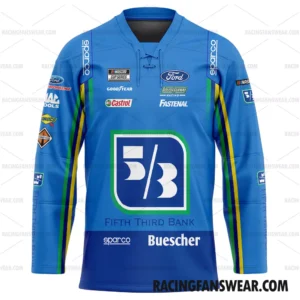 Nascar store - Loyal fans of Chris Buescher's Men's Hockey Jerseys,WoMen's Hockey Jerseys,Youth's Hockey Jerseys:vintage nascar racing suit,uniform,apparel,shirts,merch,hoodie,jackets,shorts,sweatshirt,outfits,clothes