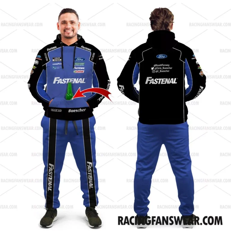 Nascar store - Loyal fans of Chris Buescher's Combo Unisex Pop Top Hoodie + Unisex Long Pants,Unisex Pop Top Hoodie,Unisex Long Pants:vintage nascar racing suit,uniform,apparel,shirts,merch,hoodie,jackets,shorts,sweatshirt,outfits,clothes