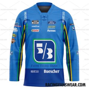 Chris Buescher Nascar Racing 2022 Customize Name and Number Clothes Baseball Jersey Hockey Jersey 3 Nascar store - Loyal fans of Chris Buescher's Unisex Baseball Jerseys,Kid Baseball Jerseys,Youth Baseball Jerseys,Men's Hockey Jerseys,WoMen's Hockey Jerseys,Youth's Hockey Jerseys:vintage nascar racing suit,uniform,apparel,shirts,merch,hoodie,jackets,shorts,sweatshirt,outfits,clothes