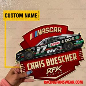 Chris Buescher Nascar Racing Customize Name Home Cut Metal Signs 2 Nascar store - Loyal fans of Chris Buescher's Cut Metal Signs:vintage nascar racing suit,uniform,apparel,shirts,merch,hoodie,jackets,shorts,sweatshirt,outfits,clothes