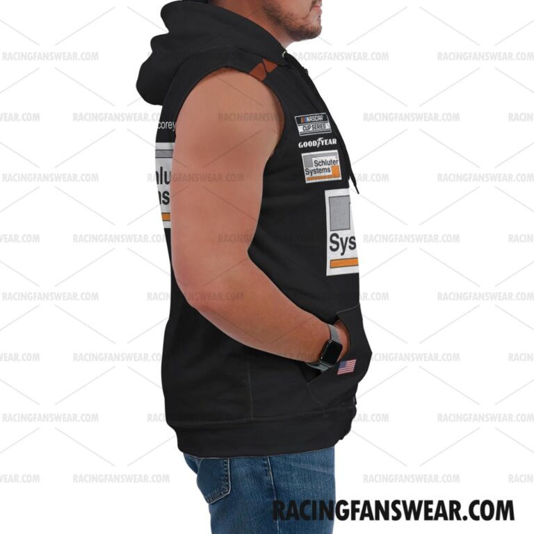 Nascar store - Loyal fans of Corey LaJoie's Unisex Sleeveless Hoodie,Unisex Hooded T-Shirt,Kid Sleeveless Hoodie,Kid Hooded T-Shirts:vintage nascar racing suit,uniform,apparel,shirts,merch,hoodie,jackets,shorts,sweatshirt,outfits,clothes