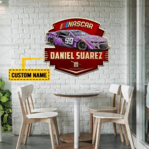 Nascar store - Loyal fans of Daniel Suarez's Cut Metal Signs:vintage nascar racing suit,uniform,apparel,shirts,merch,hoodie,jackets,shorts,sweatshirt,outfits,clothes