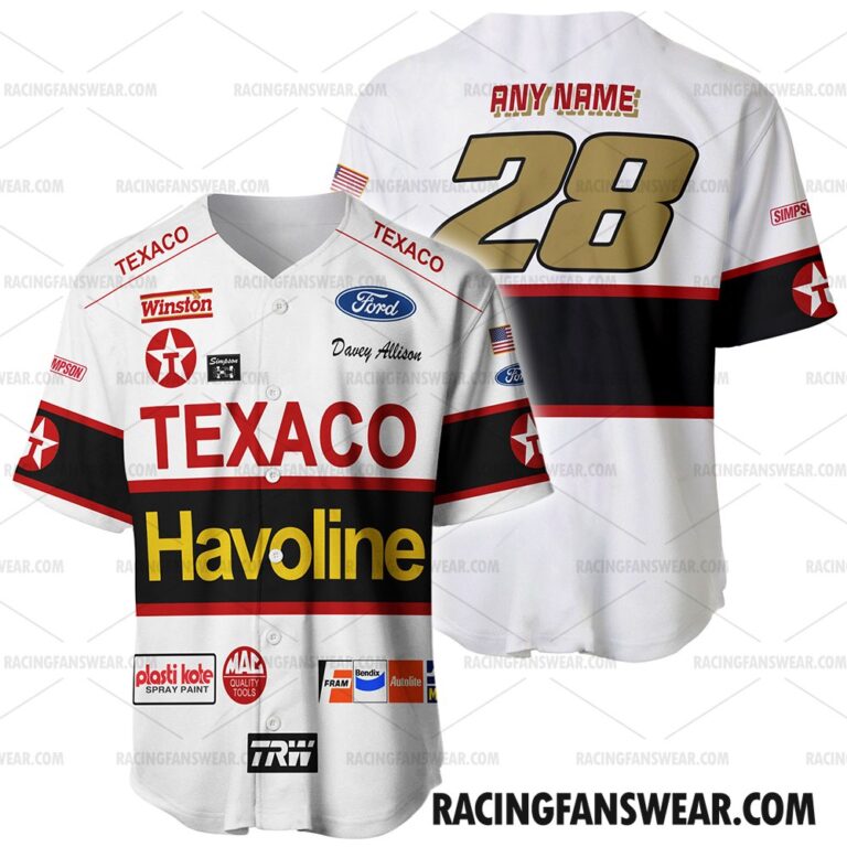 Davey Allison Nascar Racing 1989 Customize Name and Number Clothes ...