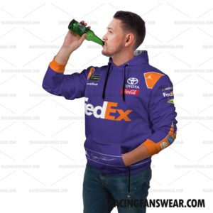 Denny Hamlin Nascar 2018 Racing Film Suit Uniform Apparel Clothes Pop Top Hoodie Long Pant 2 Nascar store - Loyal fans of Denny Hamlin's Combo Unisex Pop Top Hoodie + Unisex Long Pants,Unisex Pop Top Hoodie,Unisex Long Pants:vintage nascar racing suit,uniform,apparel,shirts,merch,hoodie,jackets,shorts,sweatshirt,outfits,clothes