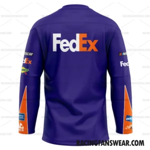 Denny Hamlin Nascar 2018 Racing Suit Uniform Apparel Clothes Adult Kid Hockey Jersey 1 Nascar store - Loyal fans of Denny Hamlin's Men's Hockey Jerseys,WoMen's Hockey Jerseys,Youth's Hockey Jerseys:vintage nascar racing suit,uniform,apparel,shirts,merch,hoodie,jackets,shorts,sweatshirt,outfits,clothes