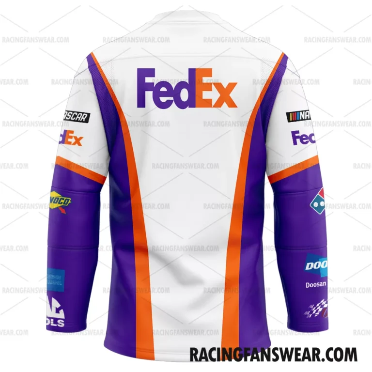 Nascar store - Loyal fans of Denny Hamlin's Men's Hockey Jerseys,WoMen's Hockey Jerseys,Youth's Hockey Jerseys:vintage nascar racing suit,uniform,apparel,shirts,merch,hoodie,jackets,shorts,sweatshirt,outfits,clothes