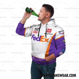 Denny Hamlin Nascar 2022 Racing Suit Uniform Clothes Pop Top Hoodie Long Pant 2 Nascar store - Loyal fans of Denny Hamlin's Combo Unisex Pop Top Hoodie + Unisex Long Pants,Unisex Pop Top Hoodie,Unisex Long Pants:vintage nascar racing suit,uniform,apparel,shirts,merch,hoodie,jackets,shorts,sweatshirt,outfits,clothes