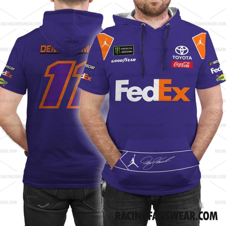 Nascar store - Loyal fans of Denny Hamlin's Bomber Jacket,Unisex Thick Coat,Unisex Sleeveless Hoodie,Unisex Hooded T-Shirt,Kid Sleeveless Hoodie,Kid Hooded T-Shirts,Kid Thick Coat:vintage nascar racing suit,uniform,apparel,shirts,merch,hoodie,jackets,shorts,sweatshirt,outfits,clothes