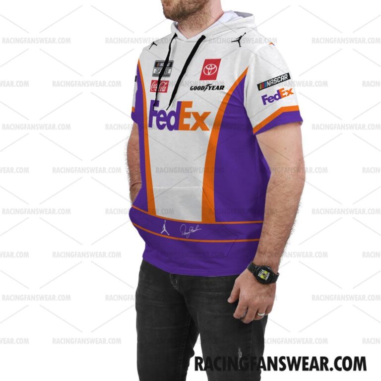 Nascar store - Loyal fans of Denny Hamlin's Bomber Jacket,Unisex Thick Coat,Unisex Sleeveless Hoodie,Unisex Hooded T-Shirt,Kid Sleeveless Hoodie,Kid Hooded T-Shirts,Kid Thick Coat:vintage nascar racing suit,uniform,apparel,shirts,merch,hoodie,jackets,shorts,sweatshirt,outfits,clothes