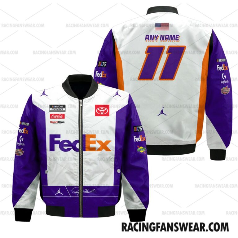 Nascar store - Loyal fans of Denny Hamlin's Bomber Jacket,Unisex Thick Coat,Unisex Sleeveless Hoodie,Unisex Hooded T-Shirt,Kid Sleeveless Hoodie,Kid Hooded T-Shirts,Kid Thick Coat:vintage nascar racing suit,uniform,apparel,shirts,merch,hoodie,jackets,shorts,sweatshirt,outfits,clothes