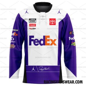 Denny Hamlin Nascar Racing 2023 Uniform Apparel Clothes Baseball Jersey Hockey Jersey 3 Nascar store - Loyal fans of Denny Hamlin's Unisex Baseball Jerseys,Kid Baseball Jerseys,Youth Baseball Jerseys,Men's Hockey Jerseys,WoMen's Hockey Jerseys,Youth's Hockey Jerseys:vintage nascar racing suit,uniform,apparel,shirts,merch,hoodie,jackets,shorts,sweatshirt,outfits,clothes