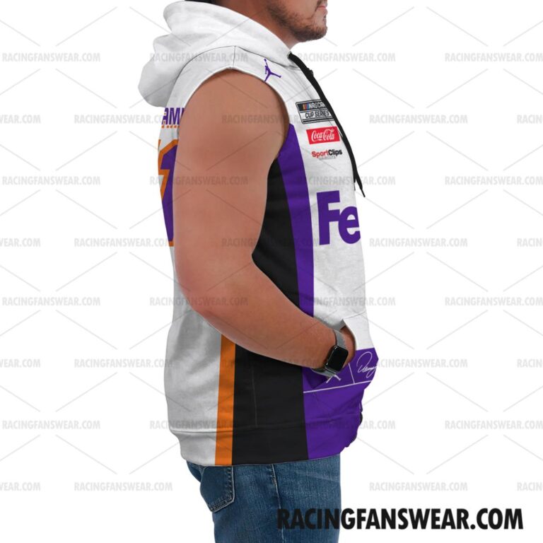 Nascar store - Loyal fans of Denny Hamlin's Bomber Jacket,Unisex Thick Coat,Unisex Sleeveless Hoodie,Unisex Hooded T-Shirt,Kid Sleeveless Hoodie,Kid Hooded T-Shirts,Kid Thick Coat:vintage nascar racing suit,uniform,apparel,shirts,merch,hoodie,jackets,shorts,sweatshirt,outfits,clothes