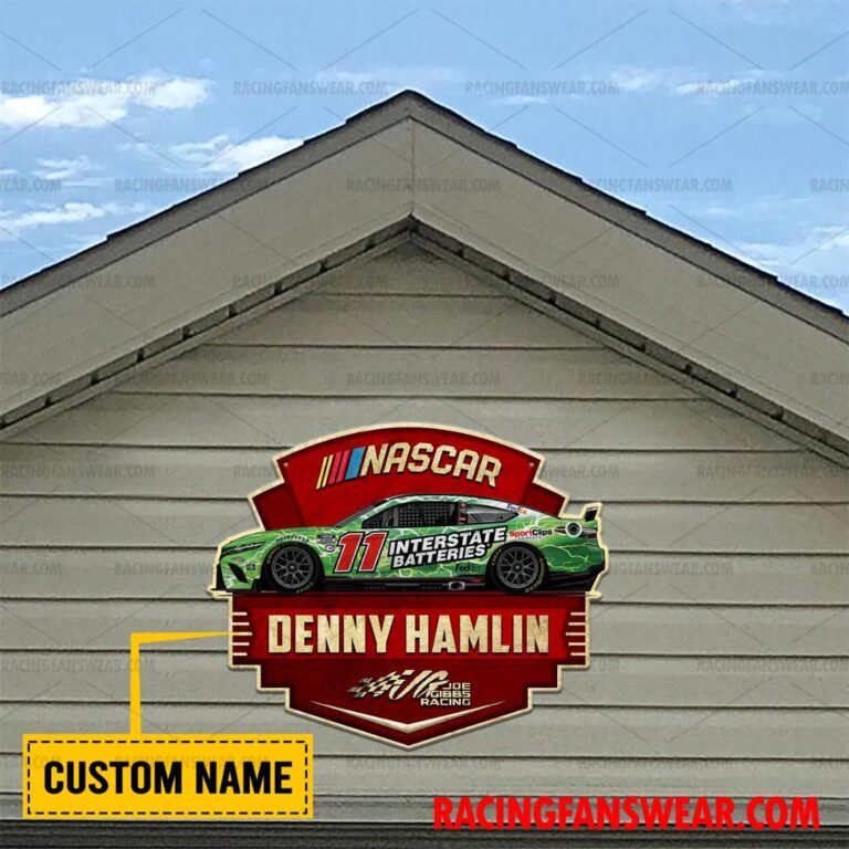 Nascar store - Loyal fans of Denny Hamlin's Cut Metal Signs:vintage nascar racing suit,uniform,apparel,shirts,merch,hoodie,jackets,shorts,sweatshirt,outfits,clothes