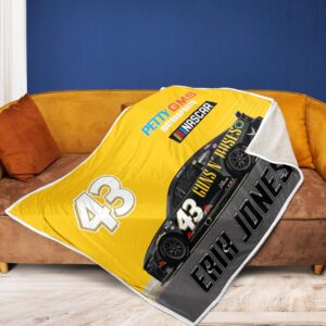 Erik Jones Nascar Petty GMS Motorsports Racing Carpet Living Room Area Rugs Doormats Blanket Flag Home 6 Nascar store - Loyal fans of Erik Jones's Rug,Doormat,Blanket Microfiber Fleece,Blanket Premium Sherpa,House Flag:vintage nascar racing suit,uniform,apparel,shirts,merch,hoodie,jackets,shorts,sweatshirt,outfits,clothes
