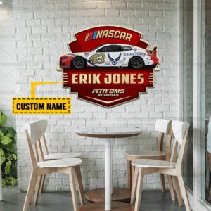 Nascar store - Loyal fans of Erik Jones's Cut Metal Signs:vintage nascar racing suit,uniform,apparel,shirts,merch,hoodie,jackets,shorts,sweatshirt,outfits,clothes