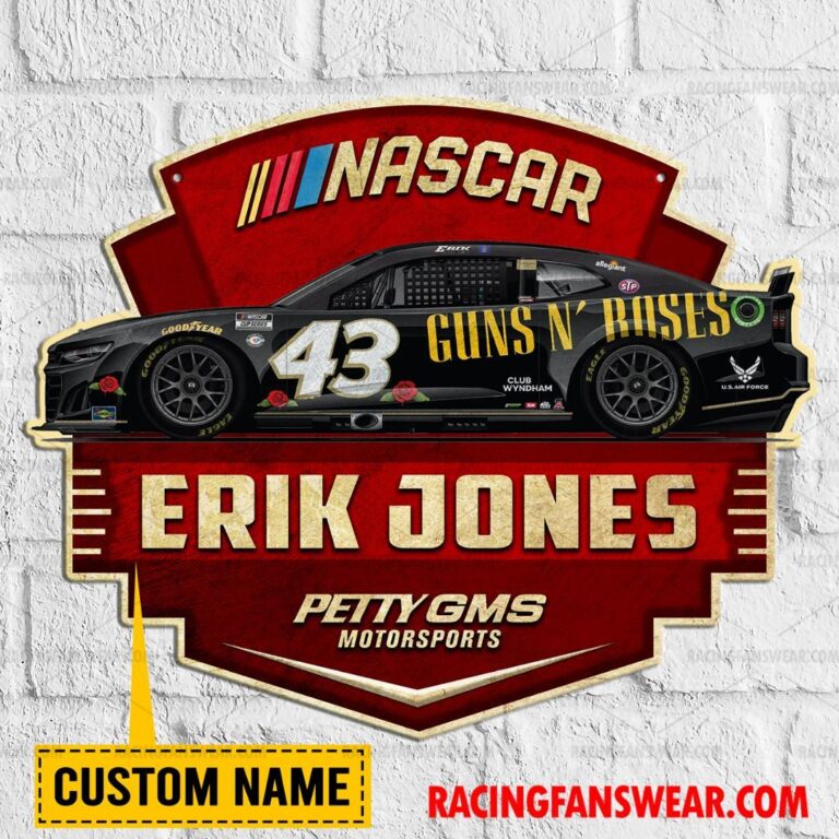 Nascar store - Loyal fans of Erik Jones's Cut Metal Signs:vintage nascar racing suit,uniform,apparel,shirts,merch,hoodie,jackets,shorts,sweatshirt,outfits,clothes